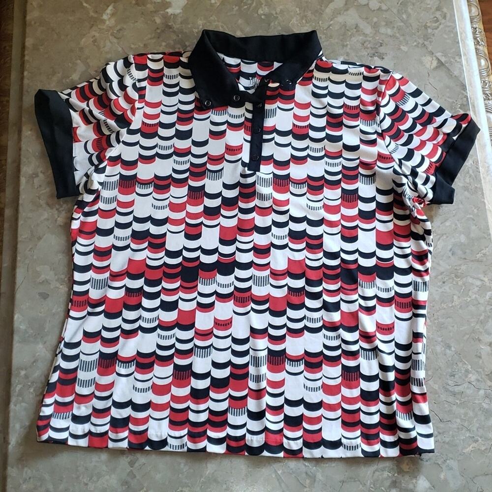 Tail Quarter Zip Collar Short Sleeve Polo Size XL